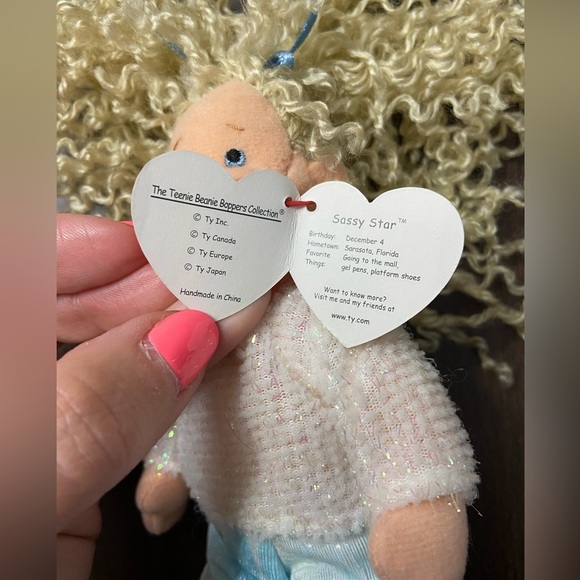 ❤️4‎ for $25❤️Ty teenie beanie boppers sassy star with tags - Picture 2 of 5